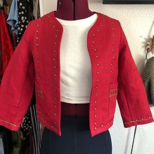 VINTAGE - studded red jacket